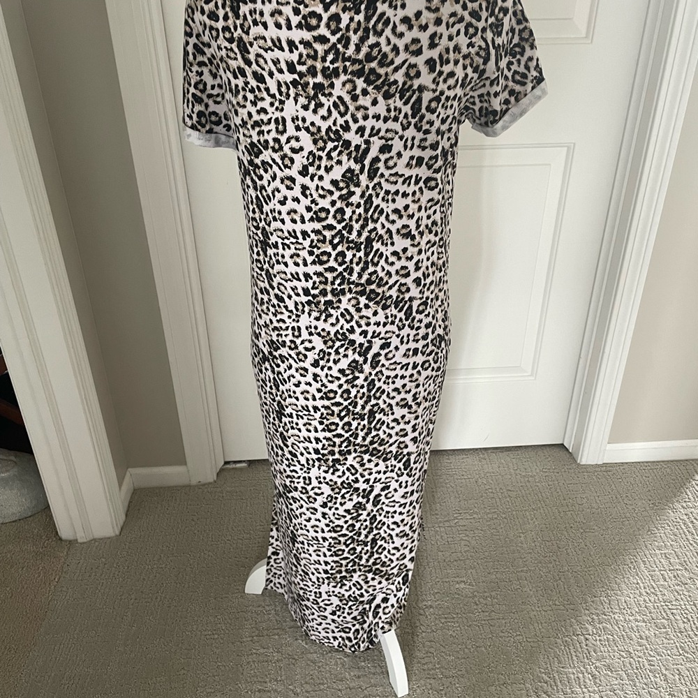 Animal Print Casual Sheath Maxi Dress - Picture 5 of 6